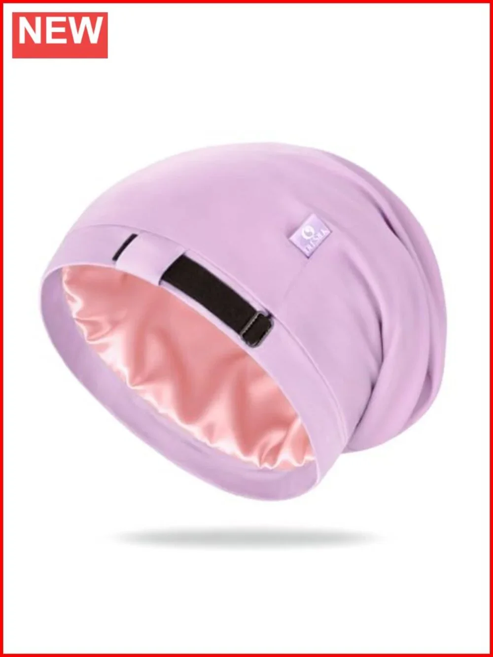 100% Mulberry Silk Bonnet for Sleeping with Adjustable Strap